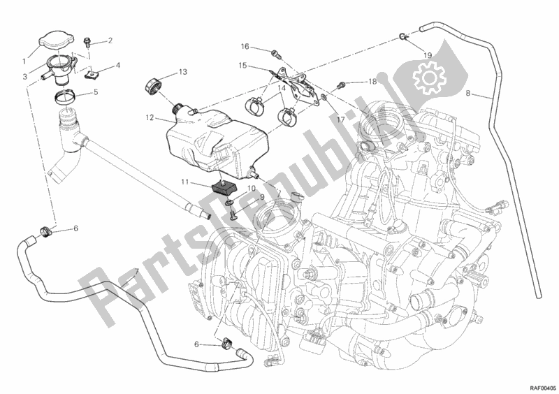 Todas las partes para Tanque, Depósito De Agua de Ducati Diavel Cromo Brasil 1200 2013